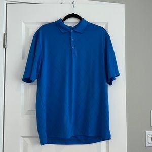 Nike Blue Collar Golf Shirt Large
